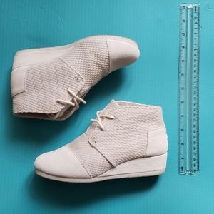 Toms Gray Wedge Bootie